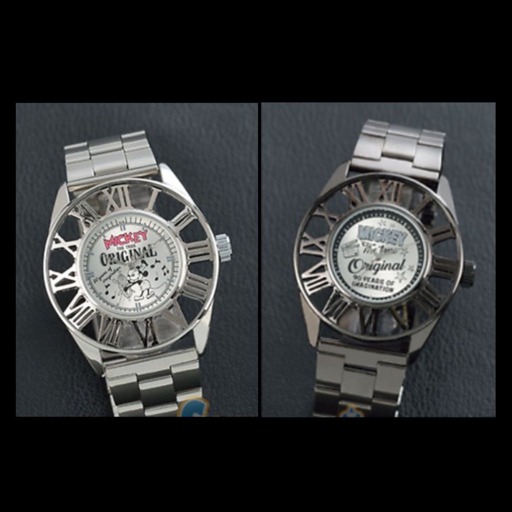 Disney Silver Mickey Mouse Stainless Steel Men's Watch
